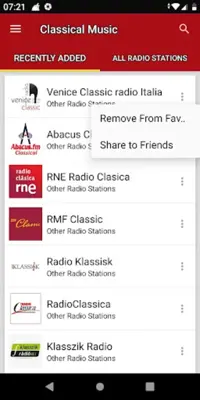 Classic Music Radio Stations android App screenshot 2