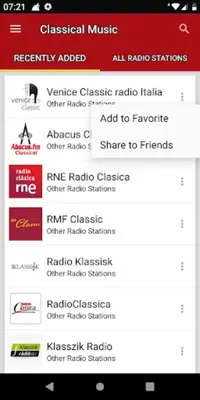 Classic Music Radio Stations android App screenshot 4